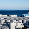Các bể chứa nước thải chưa qua xử lý tại nhà máy điện hạt nhân Fukushima, Nhật Bản, ngày 20/1/2023. (Ảnh: AFP/TTXVN)