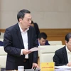 Thứ trưởng Bộ trưởng Bộ Thông tin và Truyền thông Nguyễn Huy Dũng phát biểu. (Ảnh: Dương Giang/TTXVN)