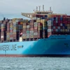Tàu chở hàng hóa của hãng vận tải Maersk. (Nguồn: Reuters)