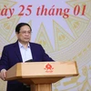 Thủ tướng Phạm Minh Chính chủ trì Phiên họp lần thứ 7 Hội đồng Thi đua-Khen thưởng Trung ương. (Ảnh: Dương Giang/TTXVN)