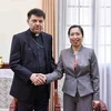 Thứ trưởng Ngoại giao Lê Thị Thu Hằng tiếp Đại diện Thường trú Tòa thánh Vatican tại Việt Nam.