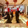 Một cửa hàng bán vàng tại Trung Quốc. (Nguồn: Xinhua)