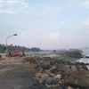 Một đoạn kè biển được xây dựng tại thôn Tiến Bình, xã Tiến Thành. (Nguồn: Báo Người Lao động)