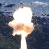 Tên lửa Kairos đã phát nổ chỉ vài giây sau khi được phóng. (Nguồn: Kyodo)