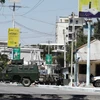 Lực lượng an ninh Somalia tại hiện trường vụ tấn công. (Nguồn: Reuters)