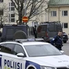 Cảnh sát được triển khai tại hiện trường vụ nổ súng ở trường học Viertola ở Vantaa, ngoại ô thủ đô Helsinki, Phần Lan ngày 2/4. (Ảnh: Getty Images/TTXVN)