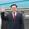 Chủ tịch Quốc hội Vương Đình Huệ rời Hà Nội, lên đường thăm chính thức Trung Quốc. (Ảnh: Nhan Sáng/TTXVN)