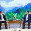 Thủ tướng Phạm Minh Chính tiếp Đại sứ Đặc mệnh toàn quyền Nhật Bản Yamada Takio đến chào từ biệt kết thúc nhiệm kỳ công tác tại Việt Nam. (Ảnh: Dương Giang/TTXVN)