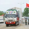 Cửa khẩu quốc tế Tịnh Biên. (Ảnh: Công Mạo/TTXVN)
