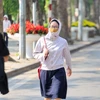 Thủ đô Hà Nội ngày nắng, nhiệt độ cao nhất từ 33-35 độ C. (Ảnh: Tuấn Đức/TTXVN)