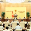 Ủy ban Thường vụ Quốc hội cho ý kiến về việc chuẩn bị Kỳ họp thứ 7, Quốc hội khóa XV. (Ảnh: An Đăng/TTXVN)