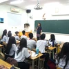 Tư vấn đăng ký nguyện vọng tuyển sinh 10 là một nội dung quan trọng trong các buổi sinh hoạt lớp 9 Trường THCS Huỳnh Khương Ninh (quận 1). (Ảnh: Thu Hoài/TTXVN)