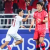 U23 Indonesia (áo trắng) loại U23 Hàn Quốc khỏi Vòng chung kết U23 châu Á 2024. (Nguồn: AFC)