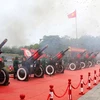 Sơ duyệt Lễ kỷ niệm 70 năm Chiến thắng Điện Biên Phủ. (Ảnh: Trung Kiên/TTXVN)