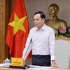 Phó Thủ tướng Trần Lưu Quang, Tổ trưởng Tổ công tác về cải cách thủ tục hành chính của Thủ tướng Chính phủ phát biểu. (Ảnh: Doãn Tấn/TTXVN)