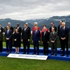 Các Bộ trưởng tài chính G7 và Thống đốc Ngân hàng Trung ương chụp ảnh tại Stresa. (Nguồn: AFP)