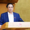 Thủ tướng Phạm Minh Chính chủ trì Phiên họp Chính phủ thường kỳ tháng 5 năm 2024. (Ảnh: Dương Giang/TTXVN)