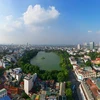 Hồ Hoàn Kiếm - 'lá phổi xanh' giữa lòng Thủ đô Hà Nội. (Ảnh: Tuấn Anh/TTXVN)