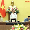 Chủ tịch Quốc hội Trần Thanh Mẫn phát biểu khai mạc. (Ảnh: Thống Nhất/TTXVN)