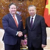 Chủ tịch nước Tô Lâm tiếp Đại sứ Hoa Kỳ tại Việt Nam Marc Knapper. (Ảnh: Nhan Sáng/TTXVN)