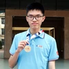 Thân Thế Công - thí sinh duy nhất của Việt Nam đoạt Huy chương Vàng tại Cuộc thi Olympic Vật lý châu Á (APhO) năm 2024. (Ảnh: Đồng Thúy/TTXVN)