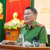 Trung tướng Nguyễn Văn Viện phát biểu tại Hội nghị. (Nguồn: Báo Người lao động)