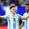 Julián Álvare ghi bàn giúp Argentina thắng trận ra quân. (Nguồn: AFP/Getty Images)