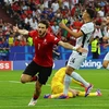 Kvaratskhelia cùng đồng đội thắng sốc Bồ Đào Nha. (Nguồn: Reuters)