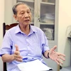 Ông Nguyễn Bá Côn, nguyên Phó Trưởng ban Tuyên giáo Tỉnh ủy Thái Bình đánh giá, nhận xét về Quy định số 144-QĐ/TW. (Ảnh: Thế Duyệt/TTXVN)