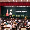 Quang cảnh phiên khai mạc Kỳ họp thứ 17, Hội đồng Nhân dân Thành phố Hồ Chí Minh khóa X. (Ảnh: Xuân Khu/TTXVN)