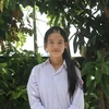 Lê Thị Thanh Huyền, học sinh lớp 12A6 trường THPT Can Lộc là một trong 5 thủ khoa khối COO của tỉnh Hà Tĩnh. (Ảnh: Hoàng Ngà/TTXVN)