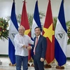 Ông Nguyễn Minh Tâm, Phó trưởng ban Đối ngoại Trung ương gặp Chủ tịch Quốc hội Gustavo Porras. (Nguồn: Báo Quân đội Nhân dân)