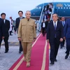 Tổng thống Timor-Leste Jose Ramos-Horta đến Hà Nội, bắt đầu chuyến thăm cấp Nhà nước tới Việt Nam. (Ảnh: Văn Điệp/TTXVN)