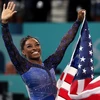 Simone Biles giúp Đoàn Mỹ bứt tốc lên top 2. (Nguồn: Reuters)