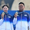 Kim Woo-jin và Lim Si-hyeon cùng giành 3 huy chương Vàng ở Olympic Paris 2024. (Nguồn: Gallo Images)