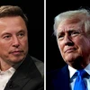 Cựu Tổng thống Donald Trump (phải) và tỷ phú Elon Musk. (Nguồn: Bloomberg)