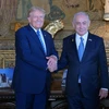 Ông Donald Trump tiếp đón Thủ tướng Benjamin Netanyahu tại khu nghỉ dưỡng Mar-a-Lago, ngày 26/7/2024. (Nguồn: Times of Israel)