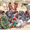 Người dân Sudan rời bỏ nhà cửa đi lánh nạn tại Koufroun, CH Chad ngày 30/4/2023. (Ảnh: AFP/TTXVN)