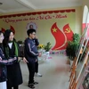 “Không gian Văn hóa Hồ Chí Minh” trong trường THPT Trần Phú là mô hình đầu tiên được tổ chức ở tỉnh Lâm Đồng. (Ảnh: Chu Quốc Hùng/TTXVN)