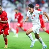 Indonesia (áo trắng) mất chiến thắng đầu tiên ở Vòng loại thứ 3 World Cup 2026 khu vực châu Á. (Nguồn: AFC)