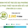 Kinh phí hỗ trợ các địa phương khắc phục thiệt hại do bão số 3 gây ra