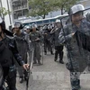 Video cảnh sát Thái Lan bắt giữ một thủ lĩnh biểu tình