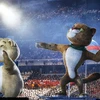 Video hài hước ở Olympic Sochi: Chú linh vật vất vả nhất