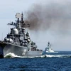 Hạm đội Nga diễn tập bắn tên lửa ở Địa Trung Hải