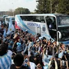 Leo Messi và các đồng đội được chào đón nồng nhiệt tại quê nhà