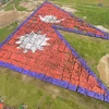 [Photo] 35.000 người ở Nepal ghép lá cờ lớn nhất thế giới