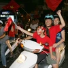 [Photo] Người dân "mở hội" mừng chiến thắng của U19 Việt Nam