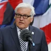 Ngoại trưởng Đức Frank-Walter Steinmeier phát biểu trước cuộc họp các ngoại trưởng G-7 ở Luebeck. (Nguồn: Reuters)