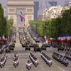 Lễ diễu binh trên đại lộ Champs-Elysées. (Nguồn: AFP)