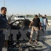 Hiện trường một vụ đánh bom tại Iraq. Ảnh minh họa. (Nguồn: AFP/TTXVN)